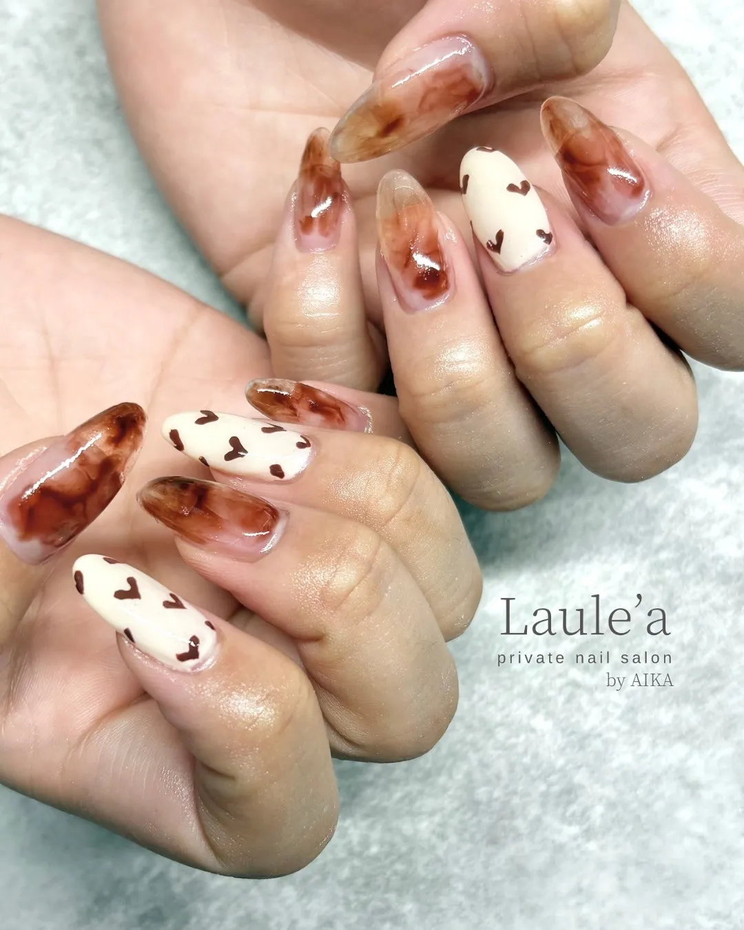 持ち込みデザイン💅ブラウンニュアンス